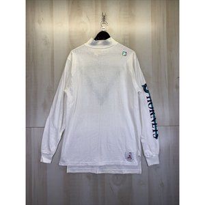 Vintage 1989 Dead Stock Nutmeg Mills Charlotte Hornets Mens Long Sleeve Shirt-